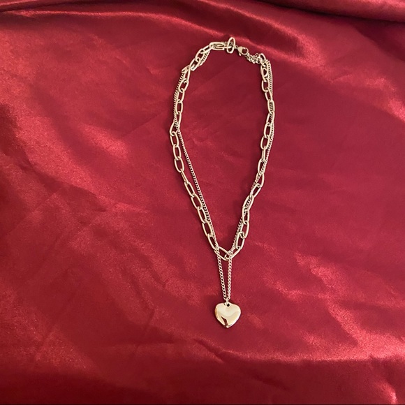 💕Last one Heart Layered Chain Necklace - Picture 5 of 11